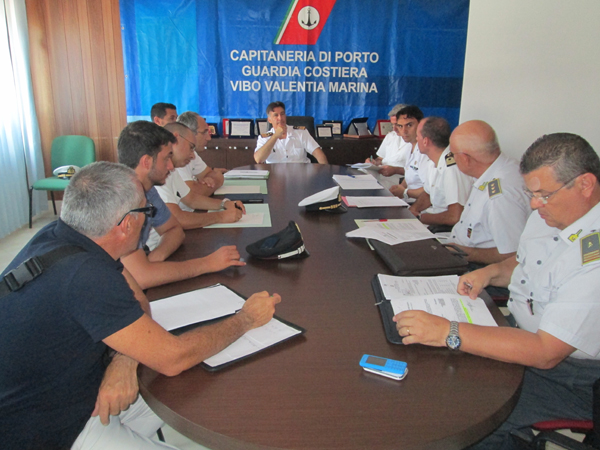 Calabria: Riunione regionale della Guardia Costiera per il rilascio del “Bollino Blu”