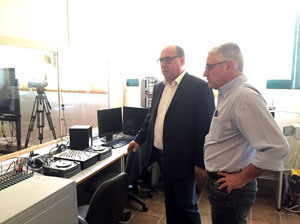 Guccione visita laboratori dell'Ipsia di Cosenza