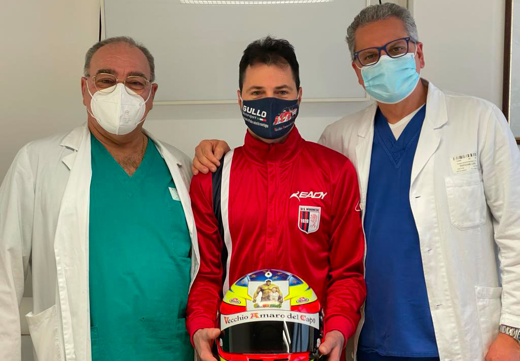 Lamezia, torna in pista il pilota Gullo dopo incidente: "Grazie ai medici di Ortopedia dell'ospedale"