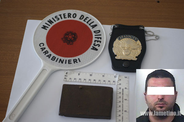 Calabria: Giovane arrestato per detenzione a fini di spaccio a Nocera Terinese