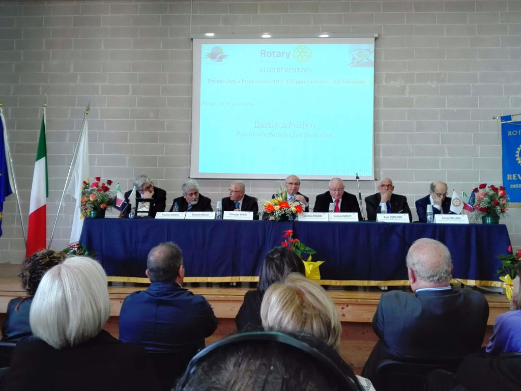 Rotary Club del Reventino consegna Premio "Arti e Professioni 2015"