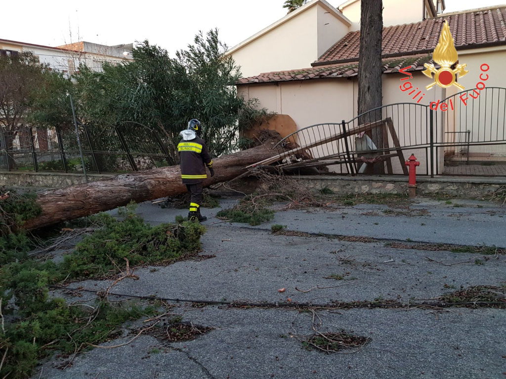 Danni per forte vento in Calabria a gennaio, chiesto lo stato di emergenza