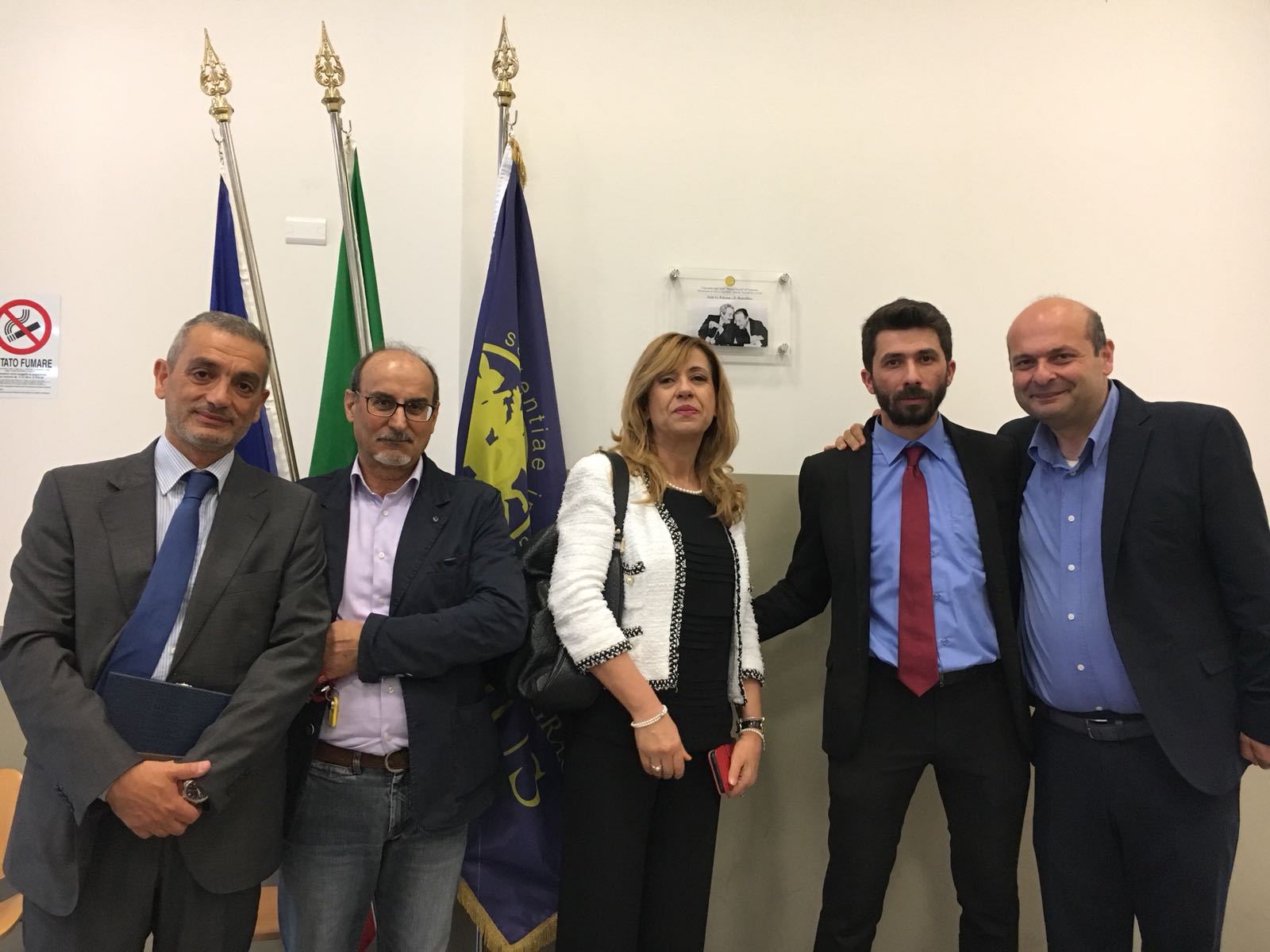 Targa in ricordo di Falcone e Borsellino all'UMG di Catanzaro, riconoscimenti anche a Manzini e De Santis