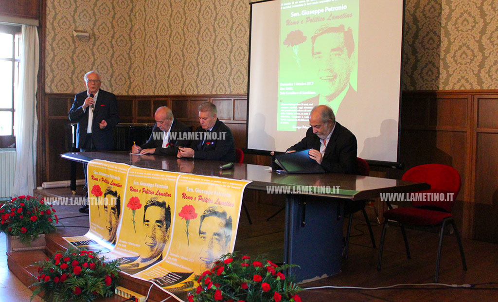 Lamezia ricorda il senatore Petronio: "Un uomo, un amico, un politico vero e lungimirante"