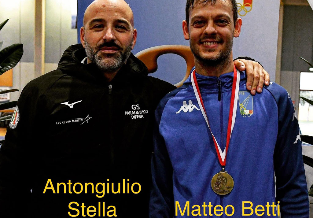 Circolo Scherma Lametino: prima uscita per Antongiulio Stella come tecnico del gruppo sportivo paralimpico della Difesa
