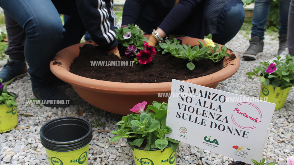 Lamezia, iniziativa nelle scuole per l'8 marzo: "Come una pianta anche cultura della non violenza ha bisogno di cure per poter crescere" - VIDEO