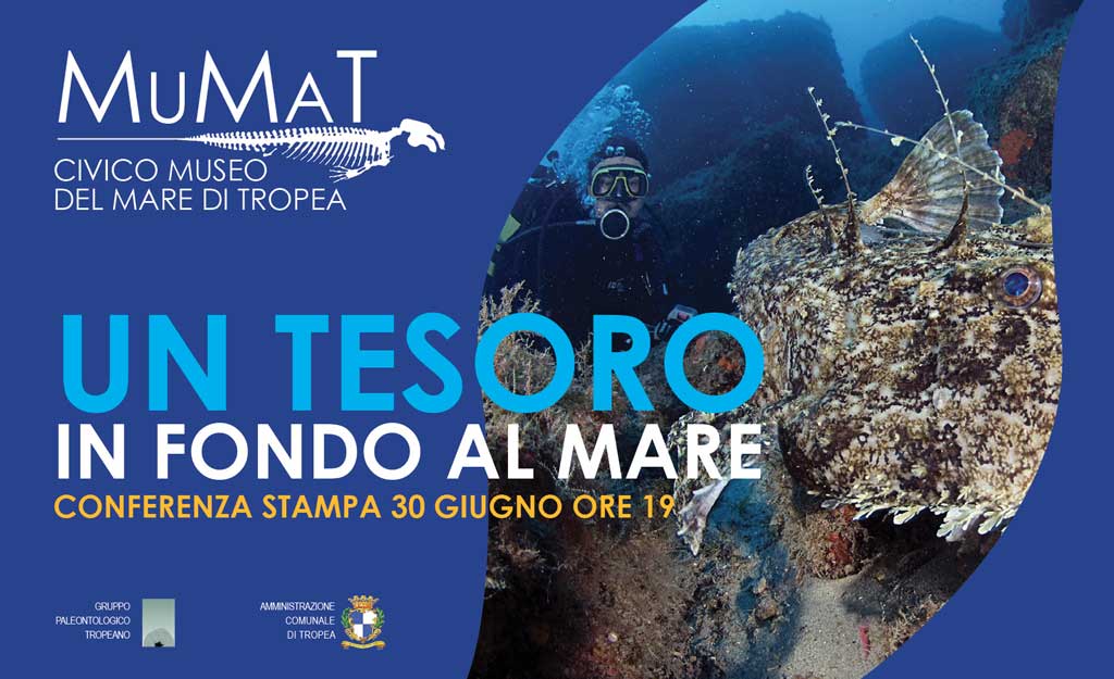 "Un tesoro in fondo al mare" il 30 giugno al Civico Museo del Mare a Tropea