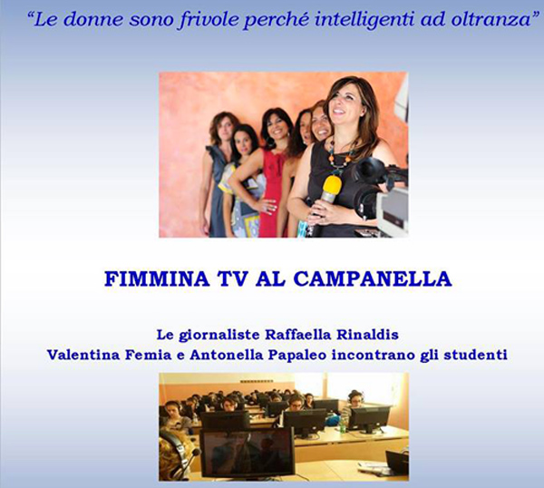Lamezia: “Il giornalismo è…fimmina” domani al liceo Campanella