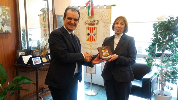 Nuovo Questore Amalia Di Ruocco in visita alla Provincia di Catanzaro 