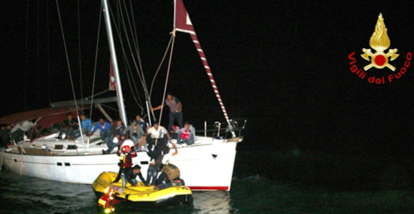 Calabria: Sbarco d’immigrati sulla spiaggia di Botricello