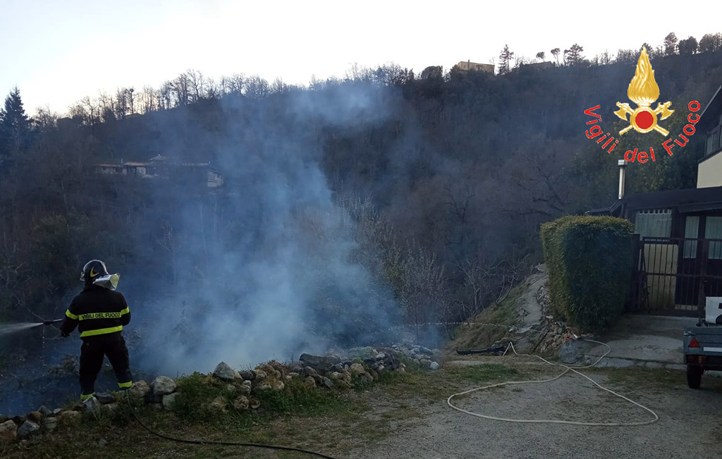 Incendio tra Gimigliano e Pentone, a fuoco macchia mediterranea