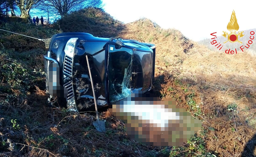 Incidente a Cortale: auto perde controllo e si ribalta, muore 50enne