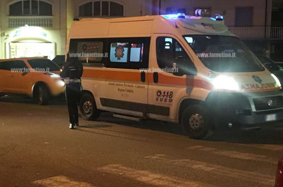 Lamezia: uomo investito in via Tagliamento, trasportato in ospedale