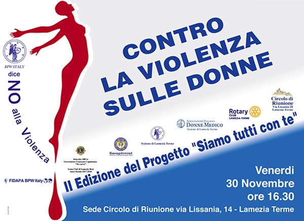 Lamezia, incontro Fidapa “Siamo tutti con te” il 30 novembre 