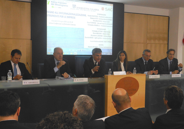 Industriali calabresi chiedono sostegno per l’internazionalizzazione al sistema del credito 