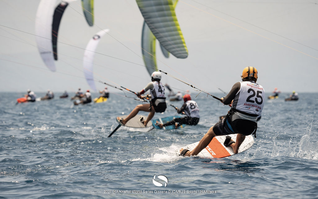 Denis Taradin vincitore della seconda giornata del Kitefoil World Series a Gizzeria