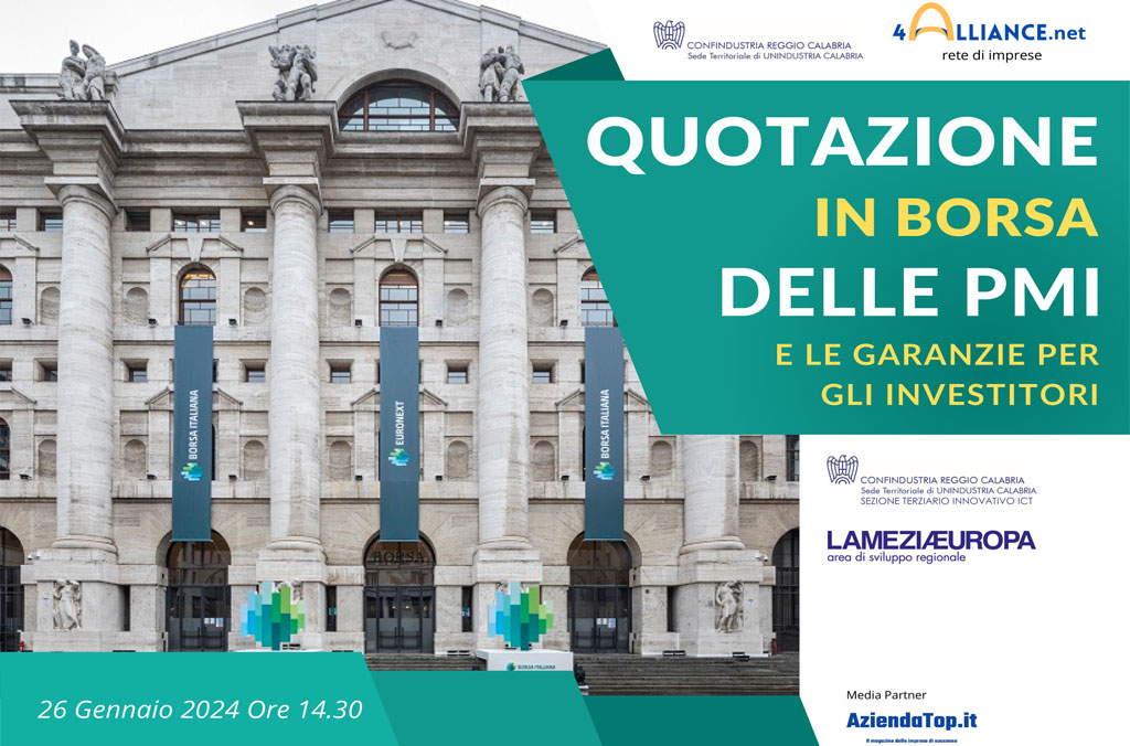 Workshop "Quotazione in Borsa delle PMI e le garanzie per gli investitori" alla Lameziaeuropa