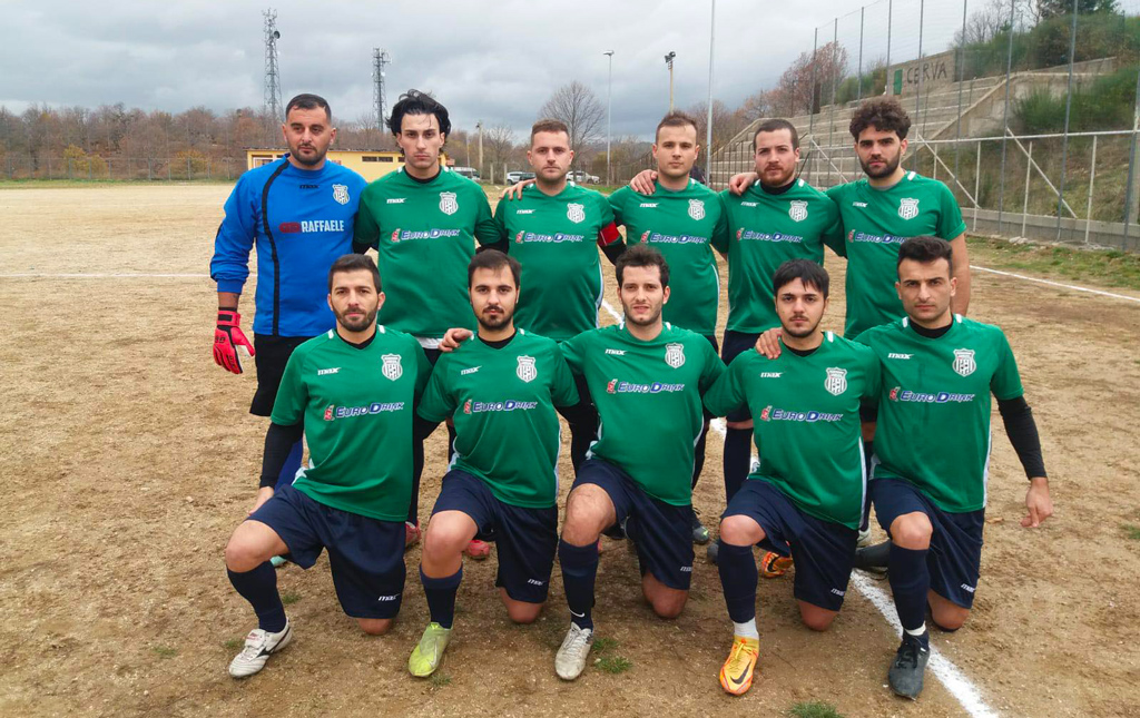 Prima Categoria, i Biancoverdi Raffaele tornano con i 3 punti dalla trasferta di Cerva