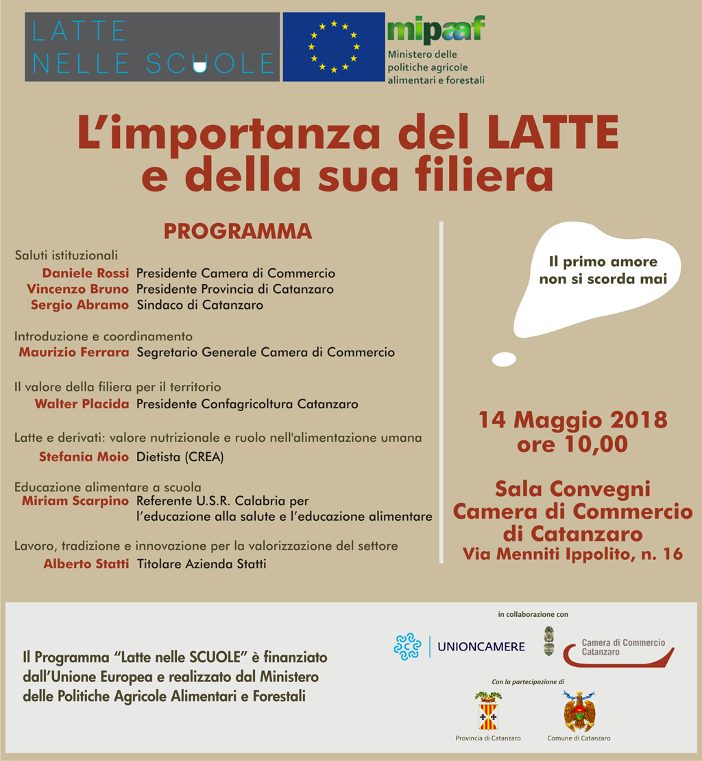 Latte nelle scuole, anche a Catanzaro arriva il progetto finanziato da UE e Mipaaf
