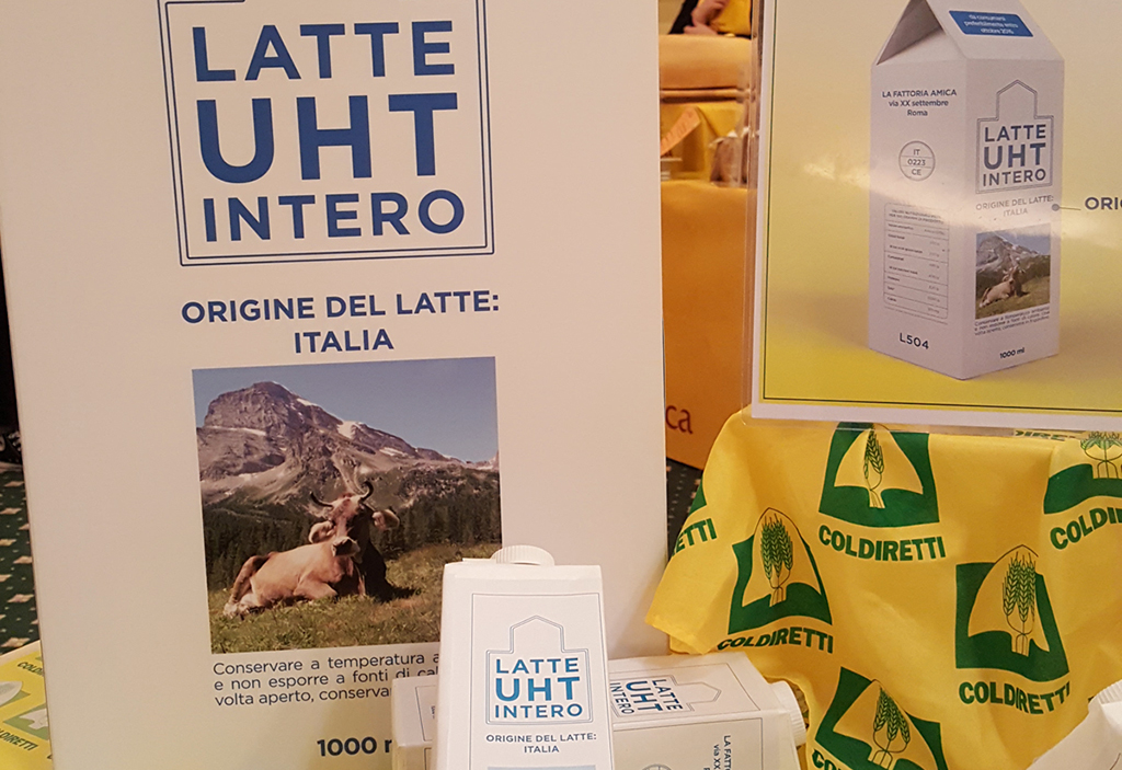 Coldiretti: “Storico via libera Ue per etichetta made in Italy su latte”