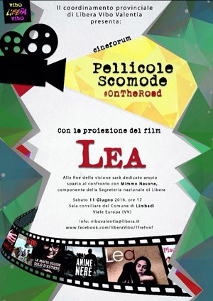 Pellicole scomode ‪#‎OnTheRoad, proiezione film “Lea” a Limbadi