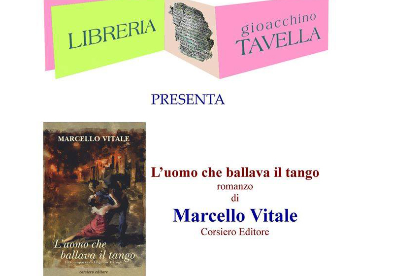 Lamezia, "L'uomo che ballava il tango" di Marcello Vitale la presentazione il 14 dicembre