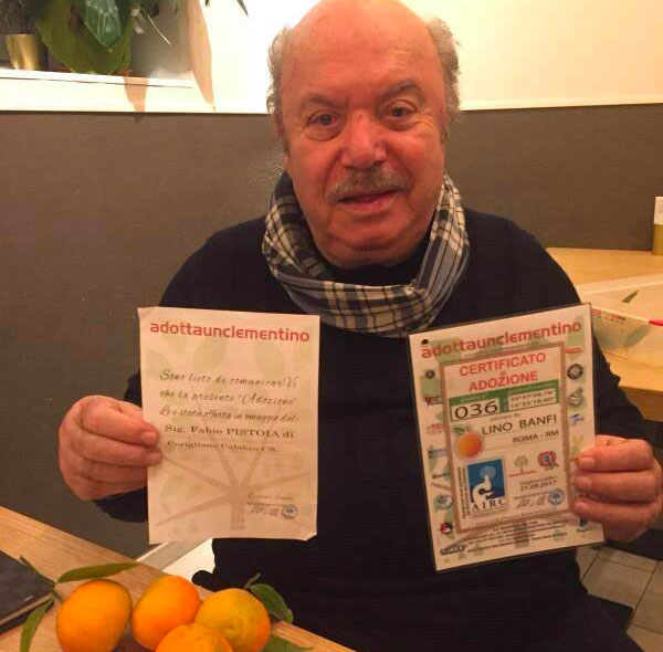 Lino Banfi “adotta” le clementine calabresi