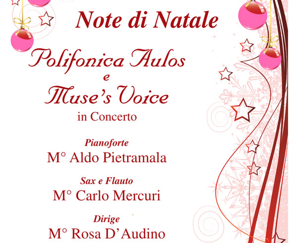 Lamezia, concerto di Natale della polifonica Aulos il 22 dicembre su corso G. Nicotera