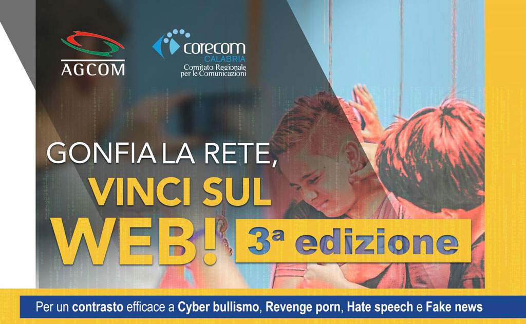 Corecom Calabria indice terza edizione del Concorso "Gonfia la Rete, Vinci sul Web" per studenti