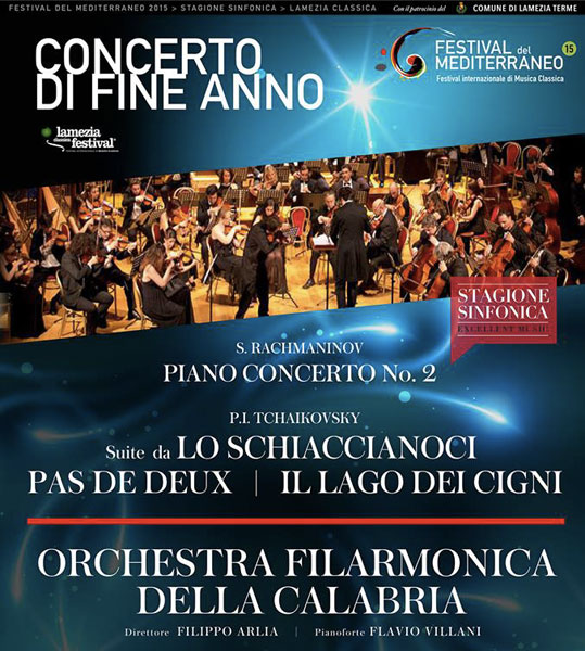 Lamezia: Concerto fine anno con l’Orchestra Filarmonica Calabria al teatro Grandinetti