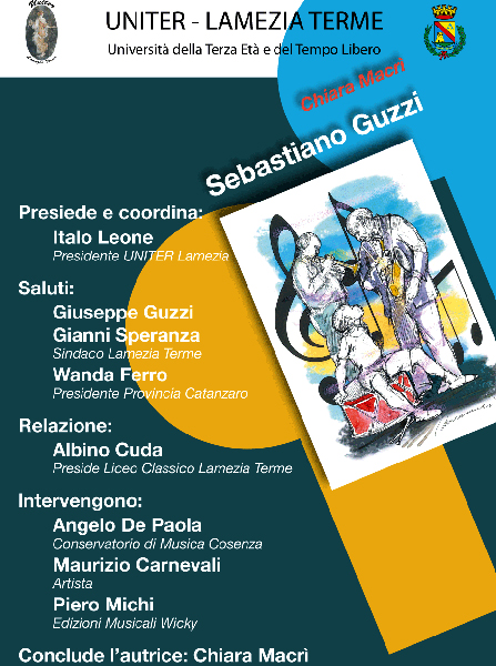 Lamezia: Uniter, presentazione monografia Sebastiano Guzzi a cura di Chiara Macrì