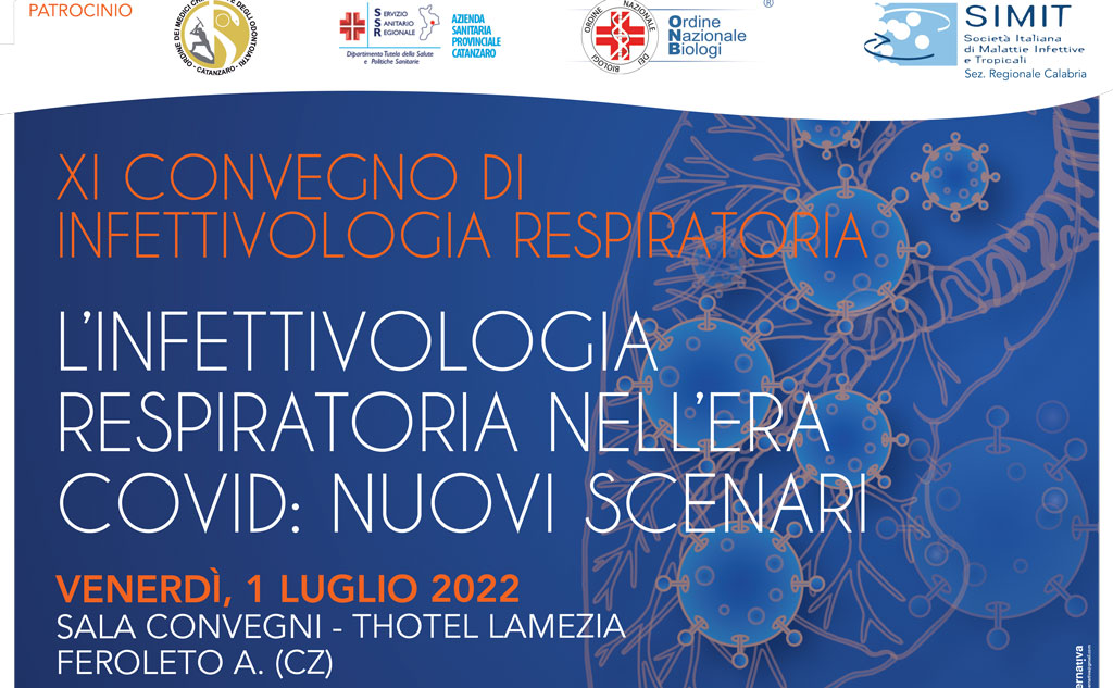 “L'infettivologia respiratoria nell’era Covid: nuovi scenari”, convegno venerdì a Feroleto Antico 