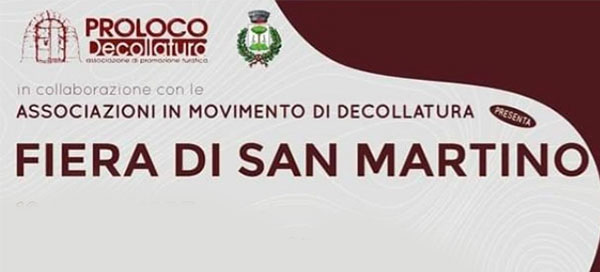 Al via la 83esima edizione della Fiera di San Martino il 10 e 11 novembre a Decollatura