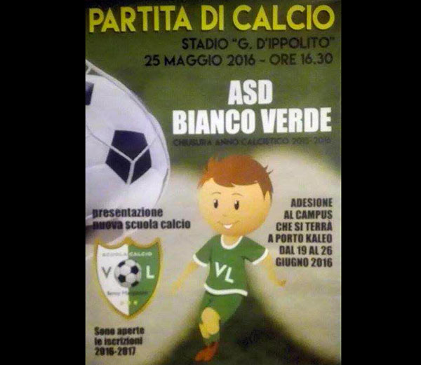 Nasce la scuola calcio Benny Mangiapane VL. Il 25 maggio la presentazione ufficiale