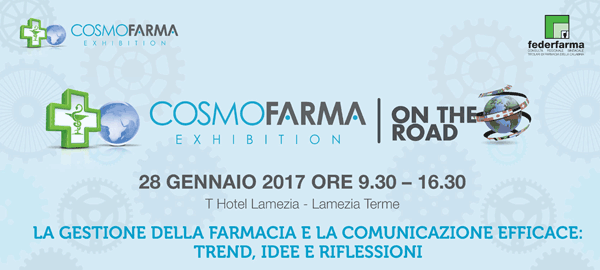 Lamezia, il 28 gennaio Cosmofarma on the road sulla gestione della farmacia e la comunicazione efficace