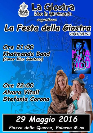 Falerna, il comico Alvaro Vitali alla “Festa della Giostra” il 29 maggio