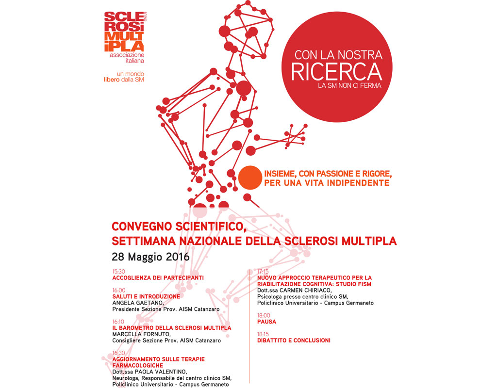 Lamezia, settimana Nazionale della Sclerosi Multipla: convegno scientifico il 28 maggio