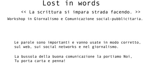 Lamezia: Al via primo workshop in giornalismo e comunicazione social-pubblicitaria