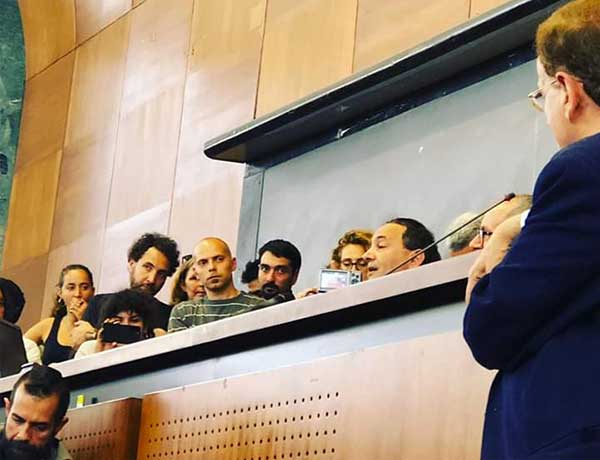 Lucano alla Sapienza per parlare agli studenti: “Siamo l'onda rossa che contrasta l'onda nera”
