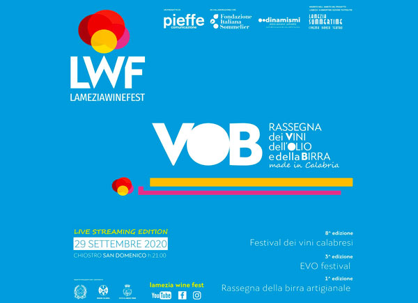 Lamezia Wine Fest: il 29 settembre in streaming la rassegna di vini, olio e birra made in Calabria