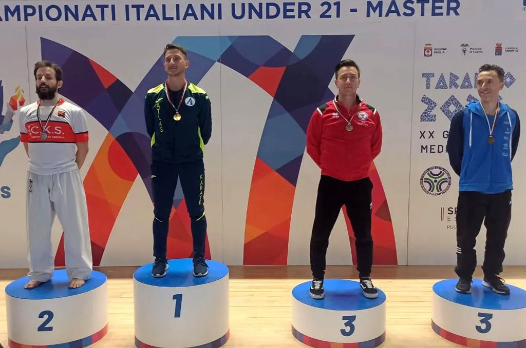 Lamezia, medaglia di bronzo per Manuel Lestingi ai campionati italiani master di karate