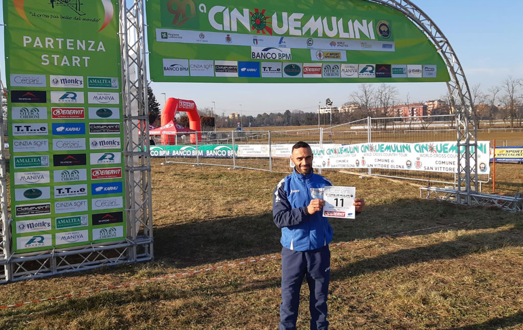 L'atleta Antonio Maggisano della Libertas Lamezia quinto alla gara "Cinque mulini"