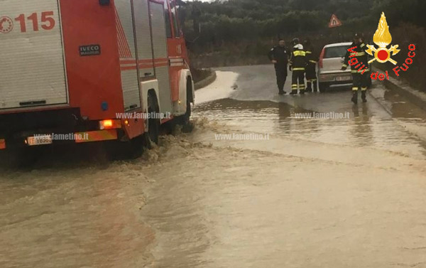 Maltempo, allagamenti e disagi in provincia di Catanzaro
