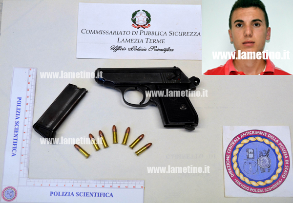 Lamezia: Trovato con arma in macchina, arrestato 20enne