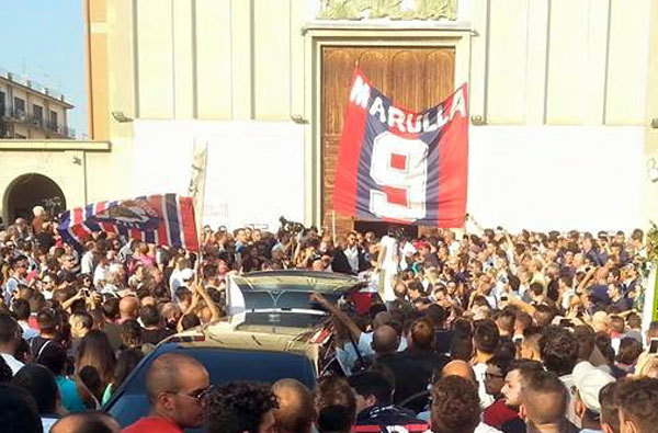 Celebrati i funerali di Gigi Marulla a Cosenza