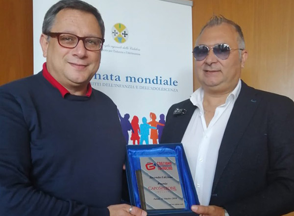 Premio Capo Sperone 2018 al Garante dell'infanzia Antonio Marziale 