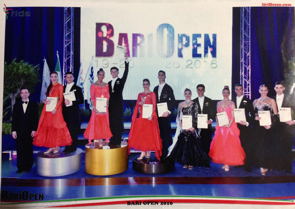 Lamezia, medaglia d’oro nella danza sportiva per la coppia Mariano - Careri al 'Bari Open'
