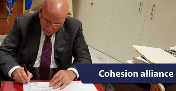 Oliverio firma l’adesione alla Alleanza per la Politica di Coesione