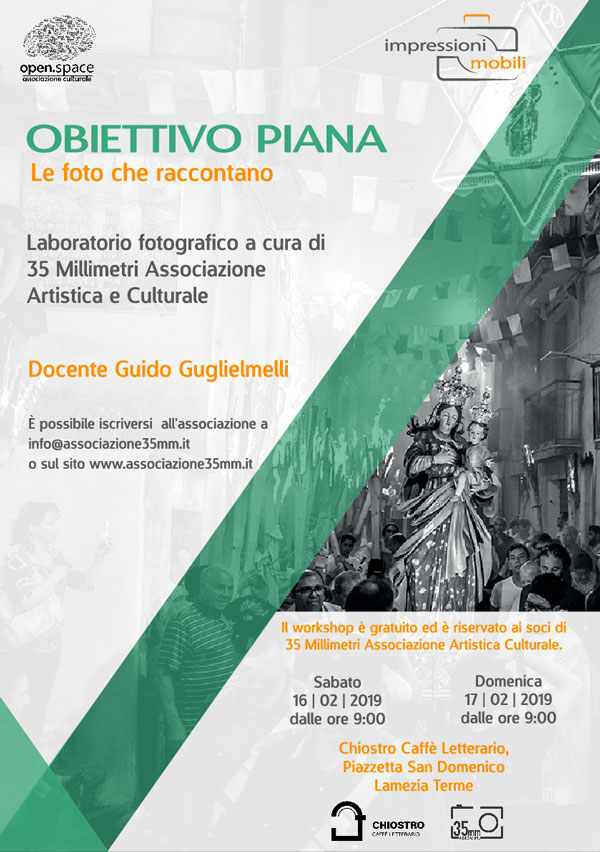 Lamezia, "Obiettivo Piana": workshop di fotografia ospita Guido Guglielmelli