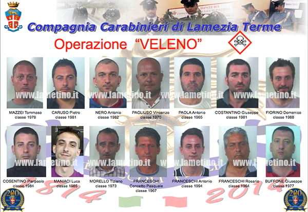 Operazione “Veleno”, 14 fermi per spaccio di sostanze stupefacenti